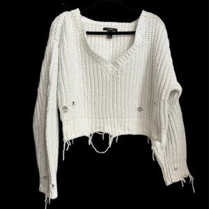 Forever 21 Women's White Jumper